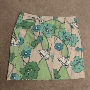 Ann Taylor Loft floral skirt size 6